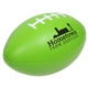 aerial view a lime green large football stress reliever, image 1 of 2
