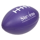 aerial view a purple large football stress reliever, image 1 of 2