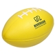 aerial view a yellow large football stress reliever, image 1 of 2