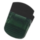 aerial view a translucent dark green jumbo magnetic power clip, image 1 of 2
