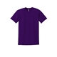aerial view a purple gildan(r)- dryblend(r)50 cotton /50 poly t - shirt, image 1 of 5