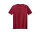 aerial view a cherry red gildan softstyle(r) t - shirt, image 1 of 5