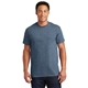 aerial view a heathered indigo gildan(r) - ultra cotton(r) 100 cotton t - shirt, image 1 of 6