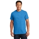aerial view a heathered sapphire gildan(r) - ultra cotton(r) 100 cotton t - shirt, image 1 of 6