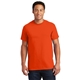 aerial view a orange gildan(r) - ultra cotton(r) 100 cotton t - shirt, image 1 of 6