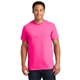 aerial view a safety pink gildan(r) - ultra cotton(r) 100 cotton t - shirt, image 1 of 6