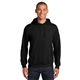 aerial view a black gildan(r) - heavy blend(tm) hooded sweatshirt, image 1 of 6