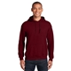 aerial view a garnet gildan(r) - heavy blend(tm) hooded sweatshirt, image 1 of 6