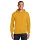 aerial view a gold gildan(r) - heavy blend(tm) hooded sweatshirt, image 1 of 6