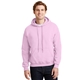 aerial view a light pink gildan(r) - heavy blend(tm) hooded sweatshirt, image 1 of 6