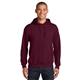 aerial view a maroon gildan(r) - heavy blend(tm) hooded sweatshirt, image 1 of 6