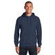 aerial view a navy gildan(r) - heavy blend(tm) hooded sweatshirt, image 1 of 6
