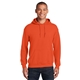 aerial view a orange gildan(r) - heavy blend(tm) hooded sweatshirt, image 1 of 6