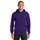 aerial view a purple gildan(r) - heavy blend(tm) hooded sweatshirt, image 1 of 6