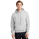 aerial view a ash gildan(r) - heavy blend(tm) hooded sweatshirt, image 1 of 6
