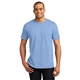 aerial view a light blue hanes(r) - comfortblend(r) ecosmart(r) 50/50 cotton / poly t - shirt - 5170, image 1 of 6