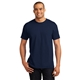 aerial view a navy hanes(r) - comfortblend(r) ecosmart(r) 50/50 cotton / poly t - shirt - 5170, image 1 of 6