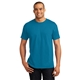 aerial view a teal hanes(r) - comfortblend(r) ecosmart(r) 50/50 cotton / poly t - shirt - 5170, image 1 of 6