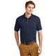 aerial view a navy gildan(r) - dryblend(r) 6- ounce jersey knit sport shirt, image 1 of 6