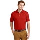 aerial view a red gildan(r) - dryblend(r) 6- ounce jersey knit sport shirt, image 1 of 6