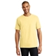 aerial view a daffodil yellow hanes(r) - tagless(r) 100 cotton t - shirt. - 5250, image 1 of 6