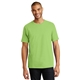 aerial view a lime hanes(r) - tagless(r) 100 cotton t - shirt. - 5250, image 1 of 6