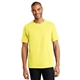 aerial view a yellow hanes(r) - tagless(r) 100 cotton t - shirt. - 5250, image 1 of 5