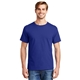 aerial view a deep royal hanes(r) - comfortsoft(r) heavyweight 100 cotton t - shirt. - 5280, image 1 of 6