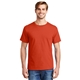 aerial view a orange hanes(r) - comfortsoft(r) heavyweight 100 cotton t - shirt. - 5280, image 1 of 6