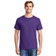 aerial view a purple hanes(r) - comfortsoft(r) heavyweight 100 cotton t - shirt. - 5280, image 1 of 6