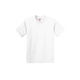 aerial view a white hanes(r) - youth tagless(r) 100 cotton t - shirt - 5450, image 1 of 2