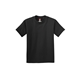 aerial view a black hanes(r) - youth tagless(r) 100 cotton t - shirt - 5450, image 1 of 2