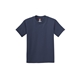 aerial view a navy hanes(r) - youth tagless(r) 100 cotton t - shirt - 5450, image 1 of 2