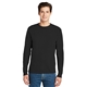 aerial view a black hanes(r) - tagless(r) 100 cotton long sleeve t - shirt - 5586, image 1 of 6