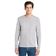 aerial view a ash hanes(r) - tagless(r) 100 cotton long sleeve t - shirt - 5586, image 1 of 6