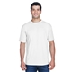 aerial view a white ultraclub - mens cool dry sport performance interlock t - shirt, image 1 of 7