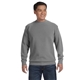 aerial view a grey comfort colors(r) crewneck sweatshirt, image 1 of 3