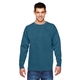 aerial view a topaz blue comfort colors(r) crewneck sweatshirt, image 1 of 3