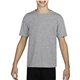 aerial view a sport grey gildan(r) performance(r) youth 5 oz t - shirt, image 1 of 5
