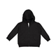 aerial view a black rabbit skins zip fleece hoodie, image 1 of 2