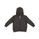 aerial view a vintage smoke rabbit skins zip fleece hoodie, image 1 of 2