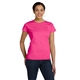 aerial view a hot pink lat fine jersey t - shirt, image 1 of 5