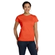 aerial view a orange lat fine jersey t - shirt, image 1 of 5
