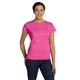 aerial view a raspberry lat fine jersey t - shirt, image 1 of 5