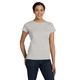aerial view a silver lat fine jersey t - shirt, image 1 of 5