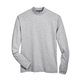 aerial view a grey heather devon jones(r) sueded cotton jersey mock turtleneck, image 1 of 6