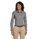 aerial view a dark grey harriton(r) 3.1 oz essential poplin, image 1 of 4