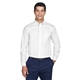 aerial view a white devon jones(r) crown woven collection(tm) solid broadcloth, image 1 of 7