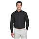 aerial view a black devon jones(r) crown woven collection(tm) solid broadcloth, image 1 of 7