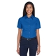 aerial view a french blue harriton(r) easy blend(tm) short - sleeve twill shirt withstain - release, image 1 of 7